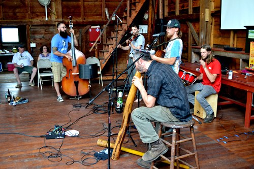 Recording our new album at the Cox Reservation, Essex, MA