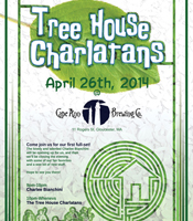 Tree House Charlatans CABC Show Flier by Nick Steglich