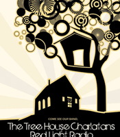 Tree House Charlatans Stone Church Show Flier by Nick Steglich
