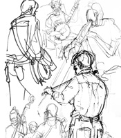 Band Practice Sketches by Lucretia Seabrook